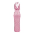 thumbnail image 4 of Aayomet Formal Dresses Formal Dresses for Women Evening Party Elegant V Neck Sleeveless Split Wrap,Gold M, 4 of 4