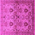 thumbnail image 1 of Ahgly Company Indoor Square Oriental Pink Industrial Area Rugs, 5' Square, 1 of 4