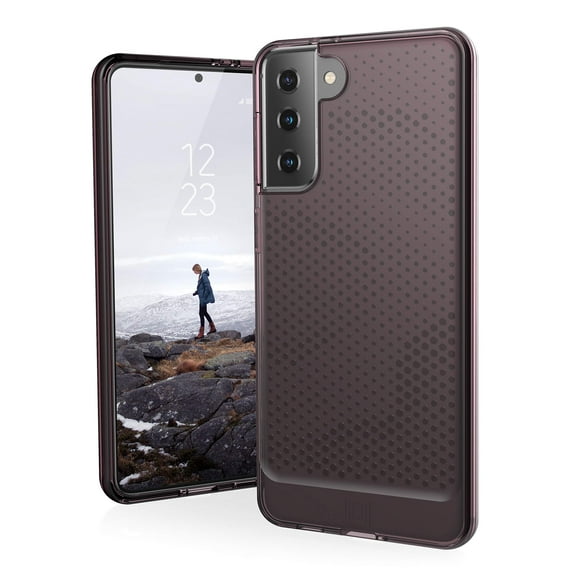 [U] by UAG Samsung Galaxy S21 Plus 5G Case [6.7-inch Screen]Lucent Slim Fit Lightweight Stylish Transparent Impact Resistant Protective Phone Cover, Dusty Rose