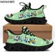 thumbnail image 1 of Zapatillas de plataforma con estampado de dibujos animados de enfermera para mujer, zapatos de malla transpirables con cordones para mujer, zapatos deportivos suaves, 1 of 6