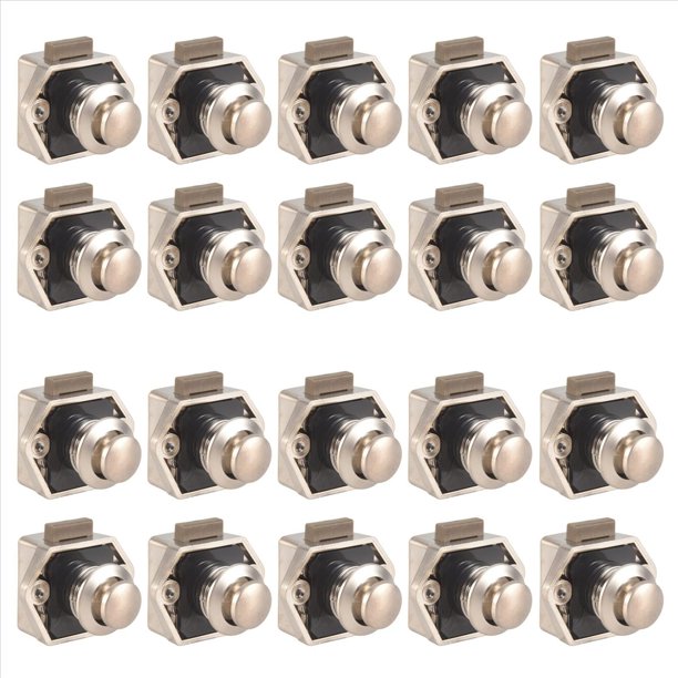 20 Uds Car Push Lock RV Caravan Boat Motor Home Gabinete Cajón Pestillo Botón Cerraduras Muebles Cerradura de Puerta Hardware
