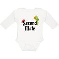 thumbnail image 3 of Inktastic Second Mate pirate with parrot and bandanna Boys or Girls Long Sleeve Baby Bodysuit, 3 of 5