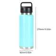 thumbnail image 3 of Termos para agua deportiva de 1000 ml con asa, botella para beber, gimnasio, fitness, jarra (azul), 3 of 8