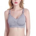 thumbnail image 3 of [BRAND DELIVERY ON TIME1]Pregnant Underwear Tank Top Plus size Nursing Bra Breast Feeding Maternity Wire free Bra Breastfeeding Push Up cross 78, 3 of 6