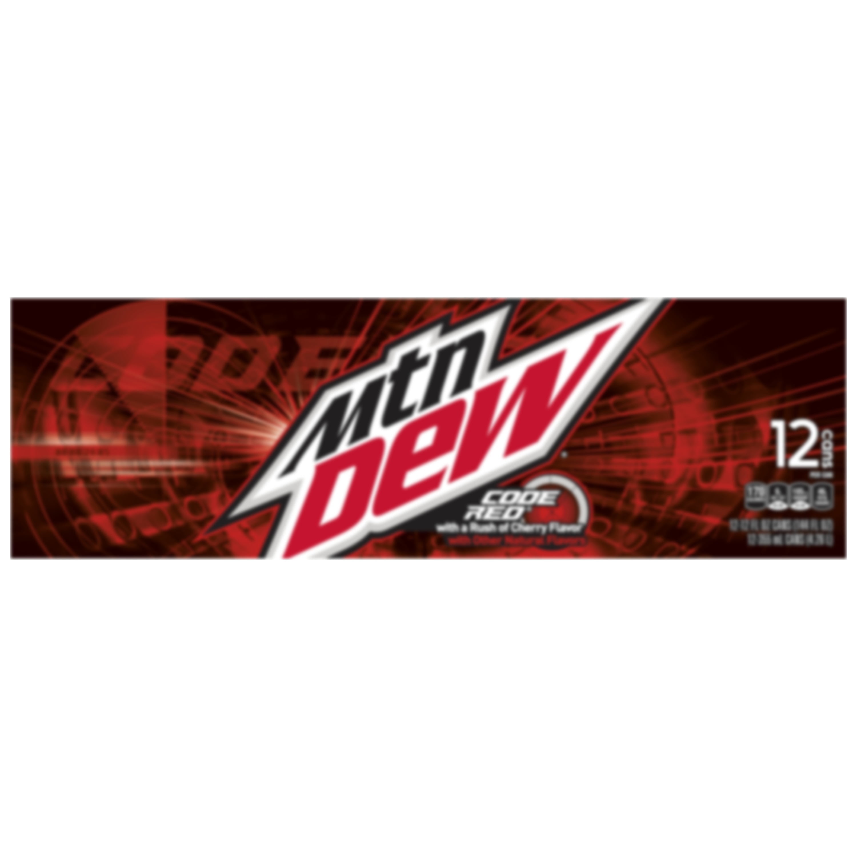 Mountain Dew Code Red Soda 12 Fl Oz Cans 12 Count Walmart Com Walmart Com