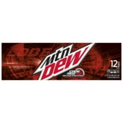 Walmart Grocery Mountain Dew Code Red Soda 12 Fl Oz Cans 12 Count