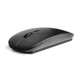 thumbnail image 1 of 2.4G 4 Buttons Ergonomic Flat Wireless Mouse with USB Nano Receiver(Black), 1 of 3
