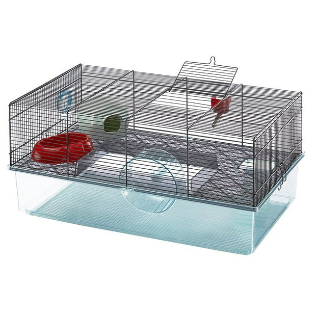 Ferplast Favola Grande Cage de Hamster avec Bouteille d'Eau, Plat de Nourriture et Cachette de Hamster