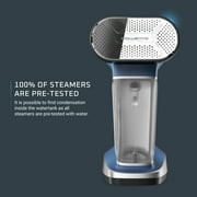 Rowenta Pure Force 2-in-1 Handheld Garment Steamer and Iron for Clothes, 1875W, 15-Second Heat Up, 7.1 Oz Water Tank, 12-Minutes of Continous Steam, Auto Shut-off, Blue DR8820U1