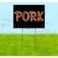 thumbnail image 1 of Pork (18" x 24") Yard Sign, Includes Metal Step Stake, 1 of 6