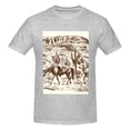 thumbnail image 4 of Bingfone Western Desert Cowboys2 Men'S Loose Fit Short-Sleeve Pocket T-Shirt, 4 of 7