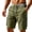 AQ17-Army Green, variant on Cargo Shorts For Men Drawstring Elastic Waist Casual Short Relaxed Fit Summer Beach Shorts With Pockets Beige M