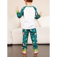 thumbnail image 5 of Christmas Family Pajamas Matching Set Letter Print Long Sleeve Tops and Santa Claus Print Pants Sleepwear, 5 of 10