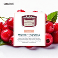 thumbnail image 3 of Candle-Lite Scented Candles for Men, Midnight Cognac Fragrance, 16.25 oz Jar, 3-Wick, 51 Hours of Burn Time, Masculine Aromatherapy with Long Lasting Scent, Ideal Gift for Father's Day and Home Decor, 3 of 7