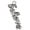 Silver, variant on Silver-tone Crystal Script ''Believe'' - Silver-tone Clip on Charm with Mini Year 2025