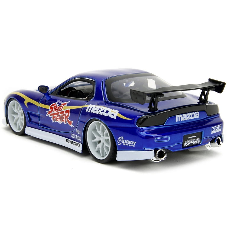 1993 Mazda RX-7 Candy Blue Met. w/Graphics and Chun-Li