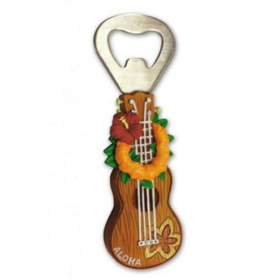 Bottle Opener Magnet, 'Ukulele Lei-Aloha