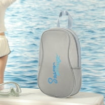 Hovmgk Waterproof Swimming Bag, Dry Wet Separation Beach Bag, Portable Sports Storage with Large Capacity for Fitness Gear, Black/White, Ideal for Travel Backpacks and Beach Use