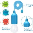 thumbnail image 2 of LED Pull Cord Light Bulb, LED Bulb Light Hanging Pull Cord Lamp Battery Operated, Portable Night Light for Party, Weddings, Festivals Lighting, Camping, Child Room Decoration, 2 of 11