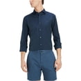 thumbnail image 1 of Tommy Hilfiger Mens Ashburn Dobby Button Up Shirt, Blue, Small, 1 of 1