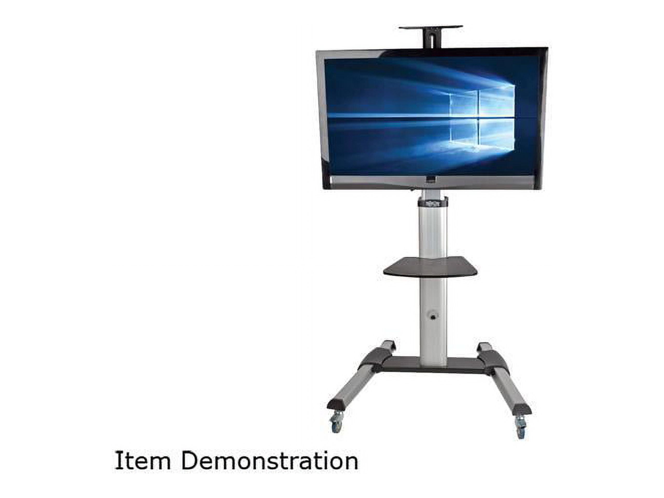 Tripp Lite Mobile TV Floor Stand Cart Height-Adjustable LCD 32-70" Display - Up to 70" Screen Support - 150 lb Load Capacity - 2 x Shelf(ves) - 81.5" Height x 32.6" Width x 27.6" Depth - Floor -