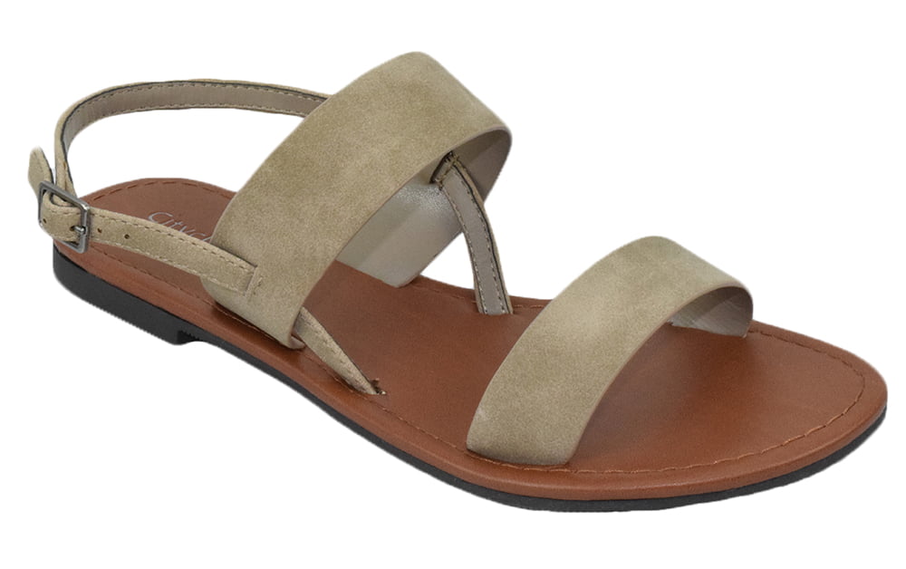 Mens Leather Gladiators Flats Flip Flip Summer Beach Sandals Shoes Strap HOT D42 