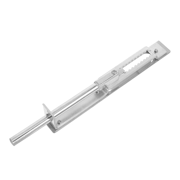 LOLIPPYY Plated Silver Stainless Steel Hidden Flush Bolt Door Latch for Double Doors Easy Installation Secure Hardware