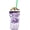 Cute Purple Floral, variant on Neoprene Insulator Sleeve for Iced Coffee Cold Soda Cups, Cute Durable Drink Sleeve for Cold Beverages, Medium 22-28oz Cup Sleeve Cute Yellow Leopard