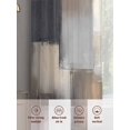 thumbnail image 6 of Grey Brown Abstract Sheer Curtains 72 Inch Length 2 Panels Set, Oil Painting Color Blocks Voile Window Treatment Rod Pocket Curtains Sheers Drapes for Bedroom/Living Room/Kitchen 52"x72"x2, 6 of 7