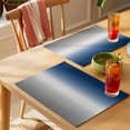 thumbnail image 4 of Blue Grey Ombre Placemats Set of 4 Gradient Gradual Color Place Mats Table Mats Kitchen Dining Home Outdoor Party Table Decoration, 4 of 9