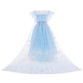thumbnail image 3 of IBTOM CASTLE Girls Snow Queen Princess Fancy Dress Up Sequin Tulle Long Dress with Accessories for Kids Halloween Birthday Party Christmas Carnival Cosplay Outfits, 3 of 8