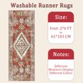 thumbnail image 6 of 2x6 FT Kitchen Runner Rugs Non Skid Washable, Faux Wool Rug Runners for Hallways Bathroom Carpet Runner, Soft Indoor Modern Floor Rug for Entryway Laundry Room, 6 of 11