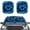 Blue Heart Dolphin Flower, variant on Uorisanigo Beach Sunset Palm Tree Landscape Sun Visors for Women Portable Pack of 2 Sun Visor for Car Windshield Novelty Car Front Window Sunshades Men Sun Visor Protector Covers