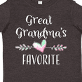 thumbnail image 4 of Inktastic Great Grandmas Favorite- Heart Great Grandchild Boys or Girls Toddler T-Shirt, 4 of 5