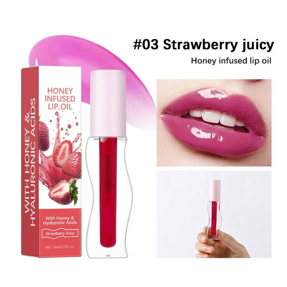 VOKE Lipstick Lip Stain Dark Lipstick Lip Gloss 3dollar Items Peach Lip Gloss Lip Oil Cute Pouty Lips Brighten Fine Moisturizing Fruity Lip Glaze 4ml