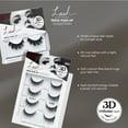 thumbnail image 4 of KISS Lash Couture Triple Push-Up False Eyelashes, Strip Lashes, Teddy, Black,  12mm, 1 Pair, 4 of 11