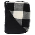 thumbnail image 6 of Sunbeam Heated Microplush Throw (50" x 60"), White & Black Buffalo Plaid, 6 of 6