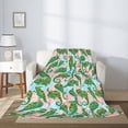 thumbnail image 2 of Throw Blanket for Couch Sofa and Bed, Cute Chameleon Lizard Green Super Soft Plush Throw Blanket, Fuzzy Cuteness Comfy Warm Washable Flannel Blanket & Throws for All Season 60"x50", 2 of 5