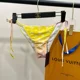 thumbnail image 4 of Louis Vuitton Gradient Lace-up 3-piece women's bikini Outdoor beach, 4 of 5