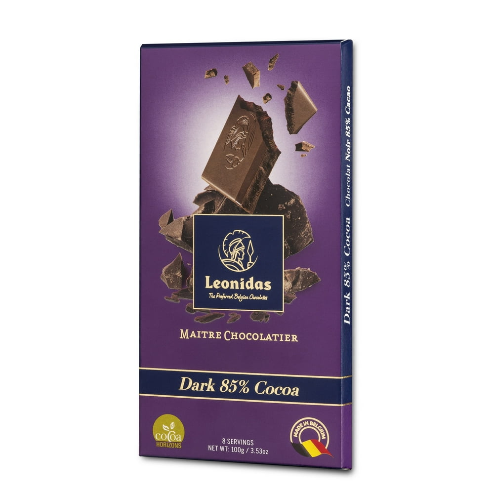 Leonidas Chocolate Bars Family Pack Set of 10 85 Dark