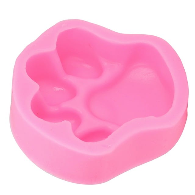 Molde de silicona flexible suave reutilizable forma de pata de perro gato decoración molde herramienta para hornear para pastel DIY fondantStyle 2 rosa 19-226