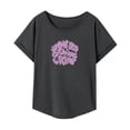 thumbnail image 2 of Camiseta para mujer Yuyangstore básica verano Cuello redondo XL, 2 of 8