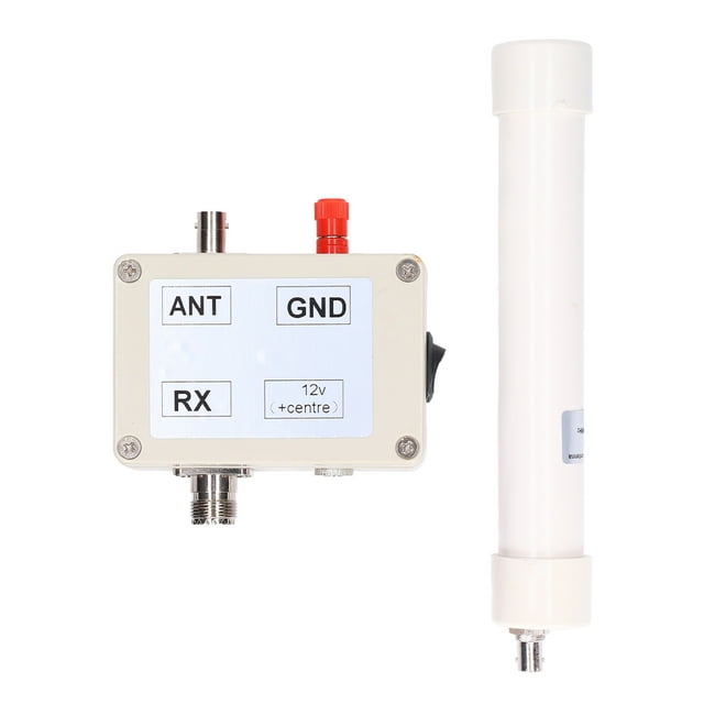 Kit de antena receptora, VLF LF HF VHF SMA Cable de antena conector HFVHF Antena activa impulsada por el rendimiento NikouMX herramienta