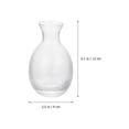 thumbnail image 2 of WORGEOUS 1 Set of Japanese Style Ice Bucket Wine Warmer Practical Sake Bottle Transparent, 2 of 6