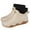 Beige, variant on White Unisex Casual Rain Boots Short Rubber Waterproof Low Top Winter Boots For Men Women Outdoor Solid Color Shoes