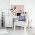 thumbnail image 4 of Letter I Football Purple and White Fabric Decorative Pillow, 4 of 4