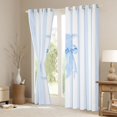 thumbnail image 3 of Manfei Alphabet J Design Blackout Curtains Set of 2 (52x84 Each),Blue Kawaii Bow Knot Curtain, 3 of 6