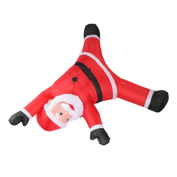 Christmas Inflatables Santa, 8.2ft Inflatable Xmas Climbing Santa Blow Up Claus with LED Light for Outdoor Yard Lawn Garden Indoor, Xmas Holiday Decoration