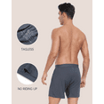 thumbnail image 5 of ANLIQI Men's Boxer Shorts Underwear Sleep Shorts Soft Rayon for Men Packs (3E,S), 5 of 6