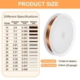 thumbnail image 2 of Uxcell Artistic Wire 13ft 20 Gauge Copper Craft Jewelry Wrapping Wire, 2 of 6